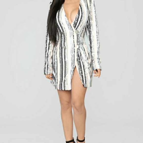 Blazer Mini Sequin Dress - Picture 4 of 4